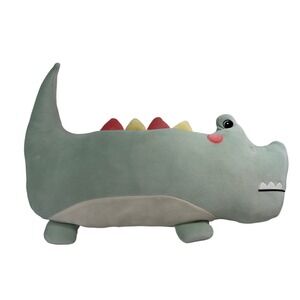 MINISO Green Dinosaur Plush 22" NWT Lying Stegosaurus Kids Body Pillow Bolster